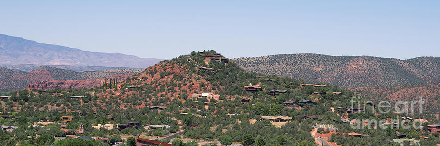 Sedona valley Panoramic Photograph by Darrell Foster
