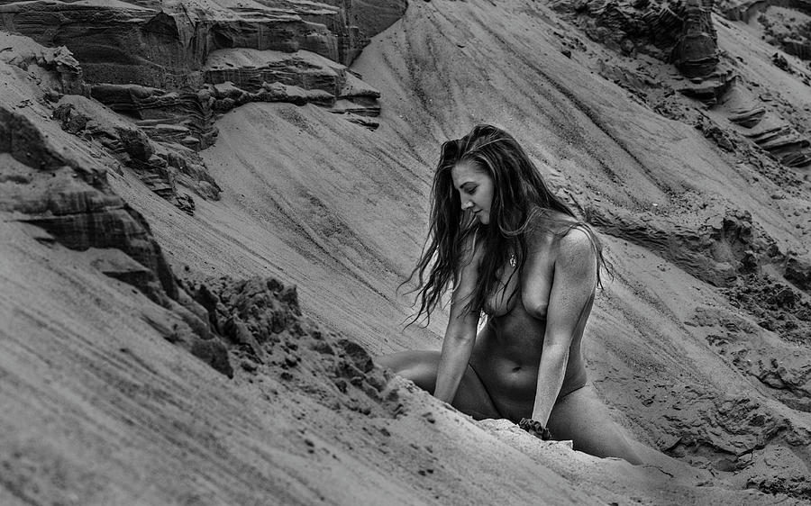Seduction In Dunes 4 Photograph by Vitaly Vachrushev