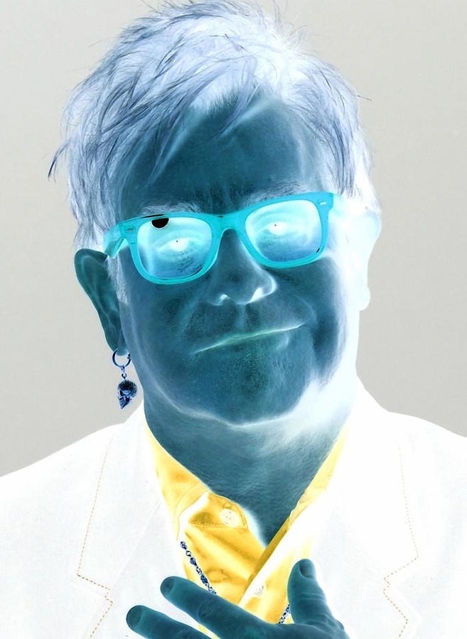 See How To See Elton John In Color In Description Mixed Media by Marvin Blaine