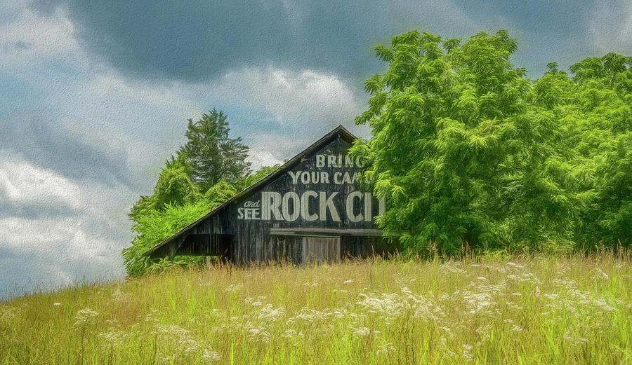 See Rock City, Painterly Photograph by Marcy Wielfaert