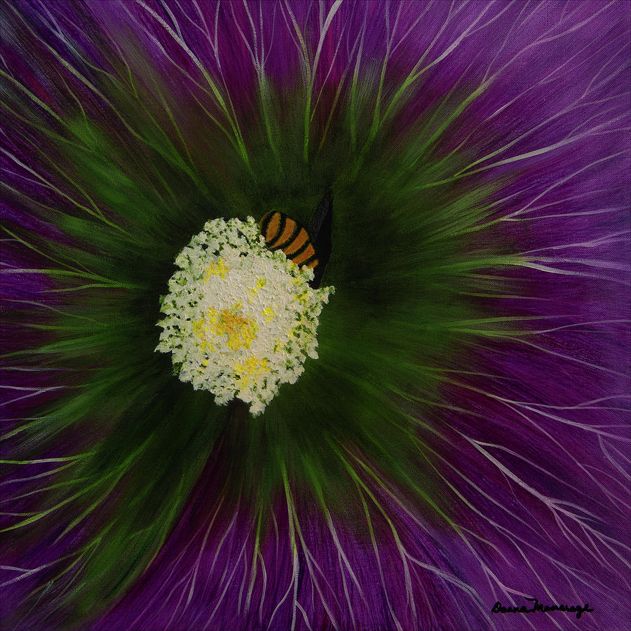 See the Bee? Painting by Donna Manaraze