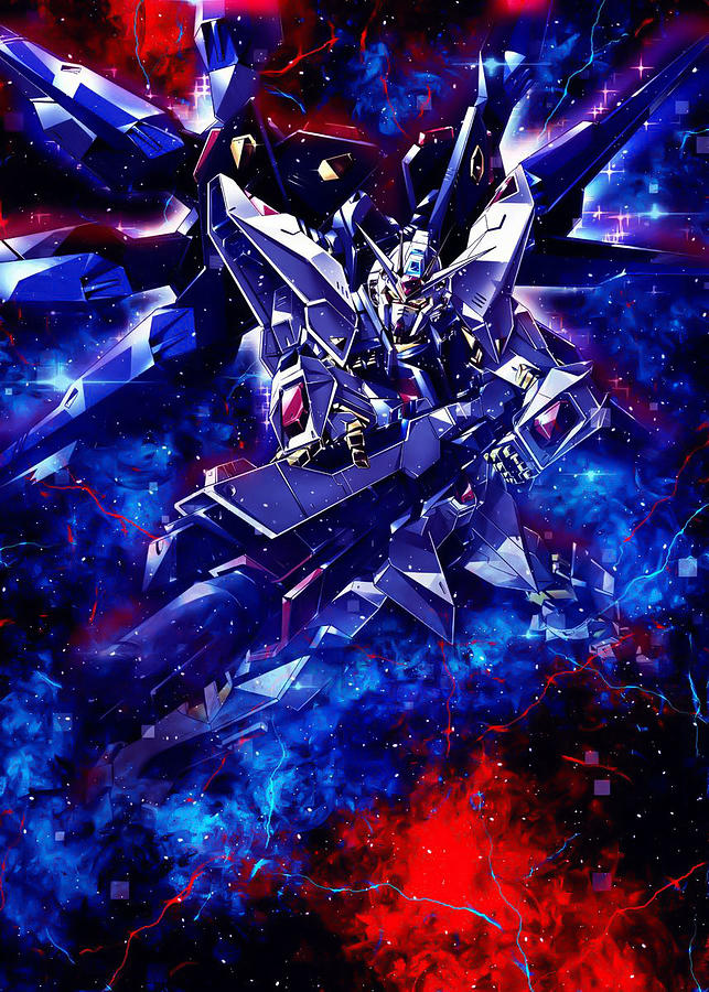 Seed Destiny Gundam Poster Digital Art by Michael Anime