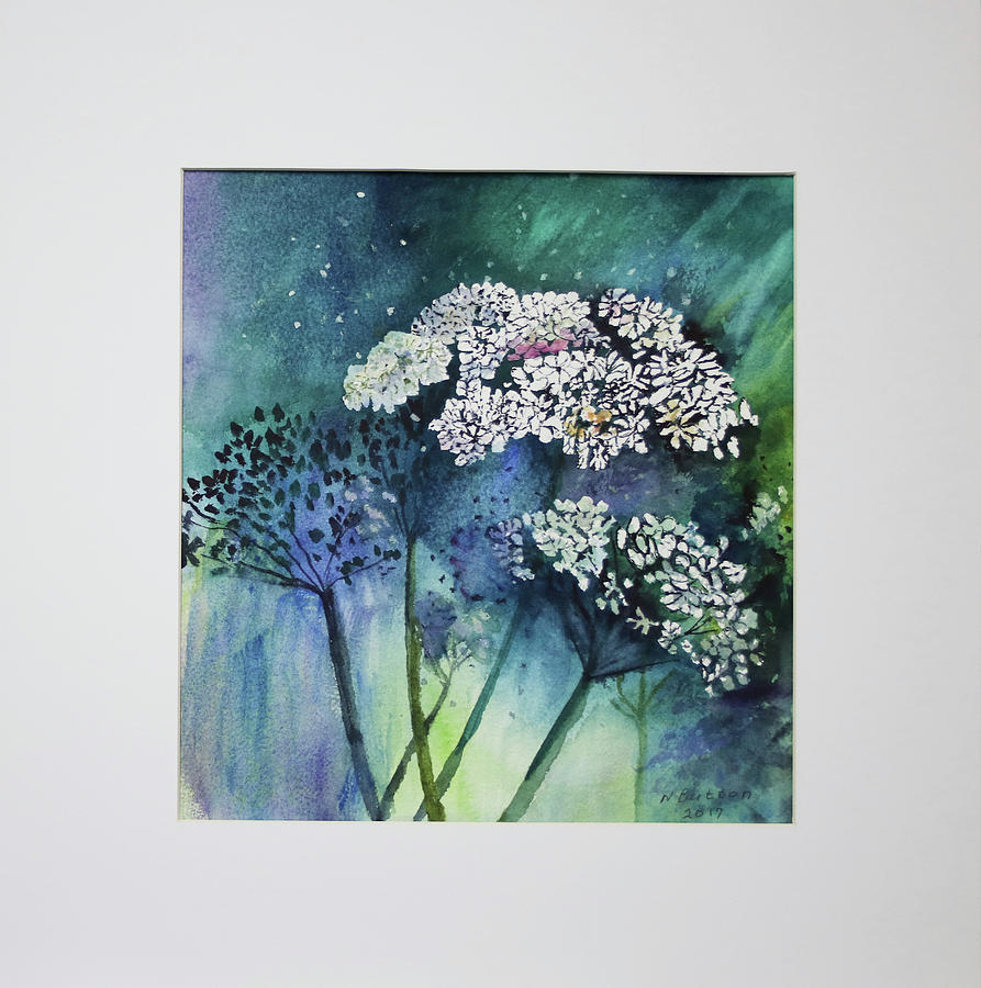 Seed Heads Painting by Nadine Button