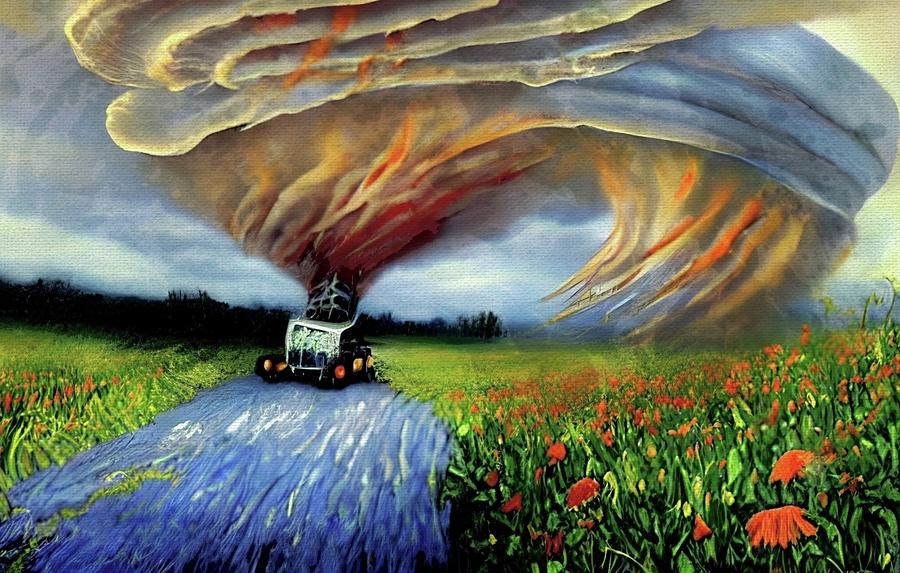 Seeding The Clouds  Digital Art by Ally White