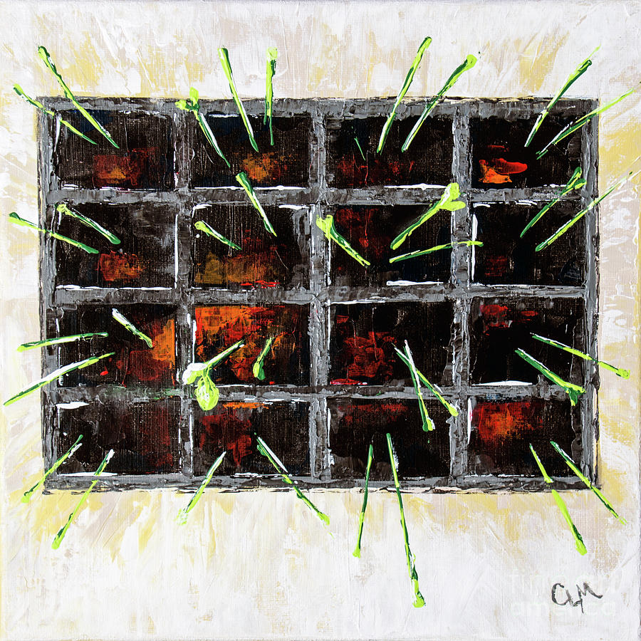 Seedlings Painting by Cheryl McClure