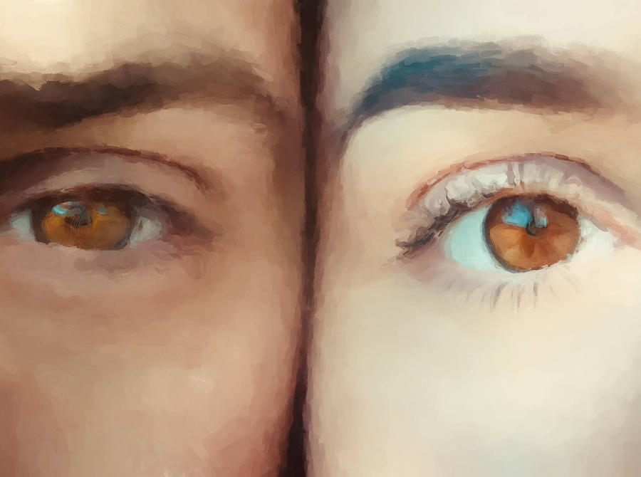 Seeing Eye to Eye Painting by Gary Arnold