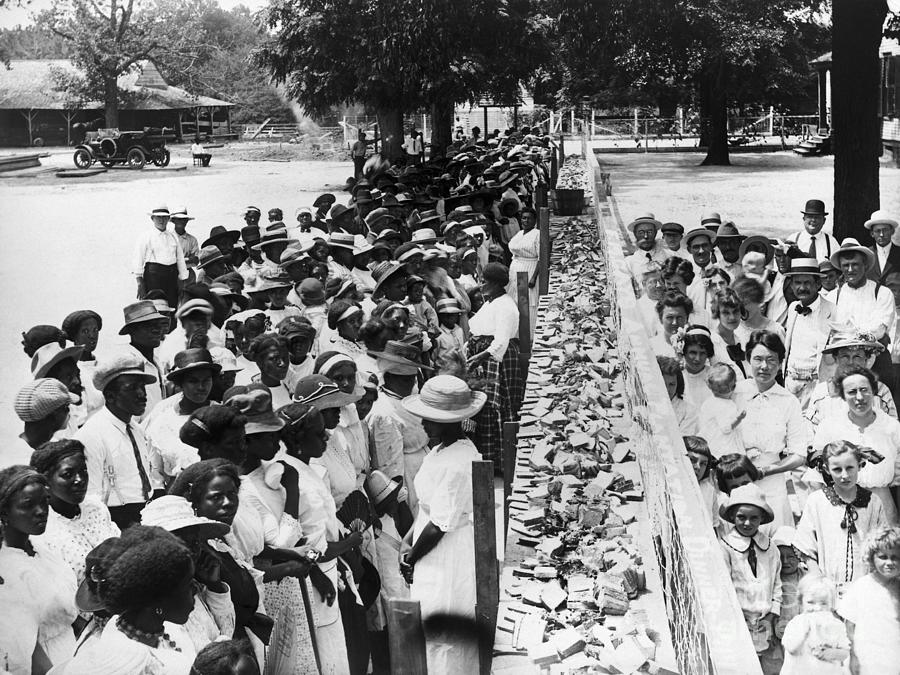 SEGREGATED BARBECUE, c1935 Photograph by Granger