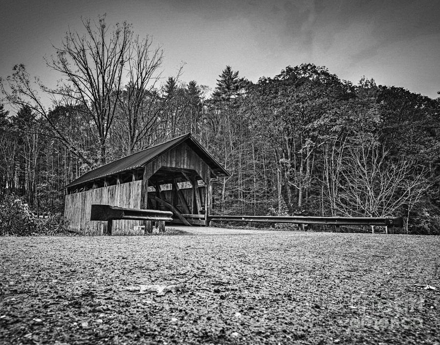 Seguin Covered Bridge in BW Photograph by Steve Brown