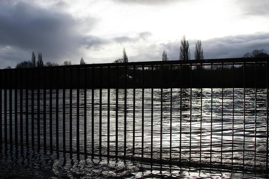 Seine viewing platform under water Photograph by Avenue Des Images Seine viewing platform under water Photograph by Avenue Des Images