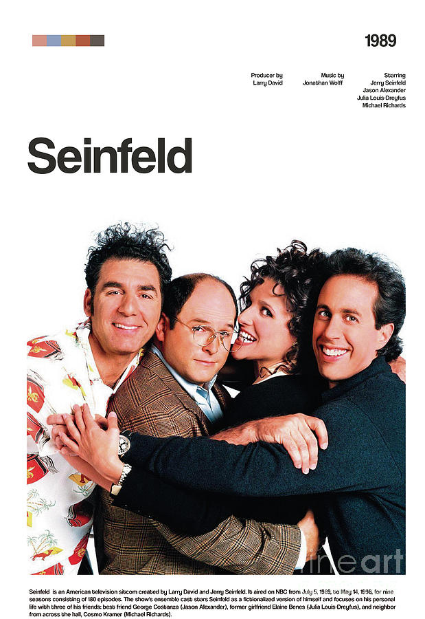 Seinfeld series poster Painting by Pablo Romero - Fine Art America