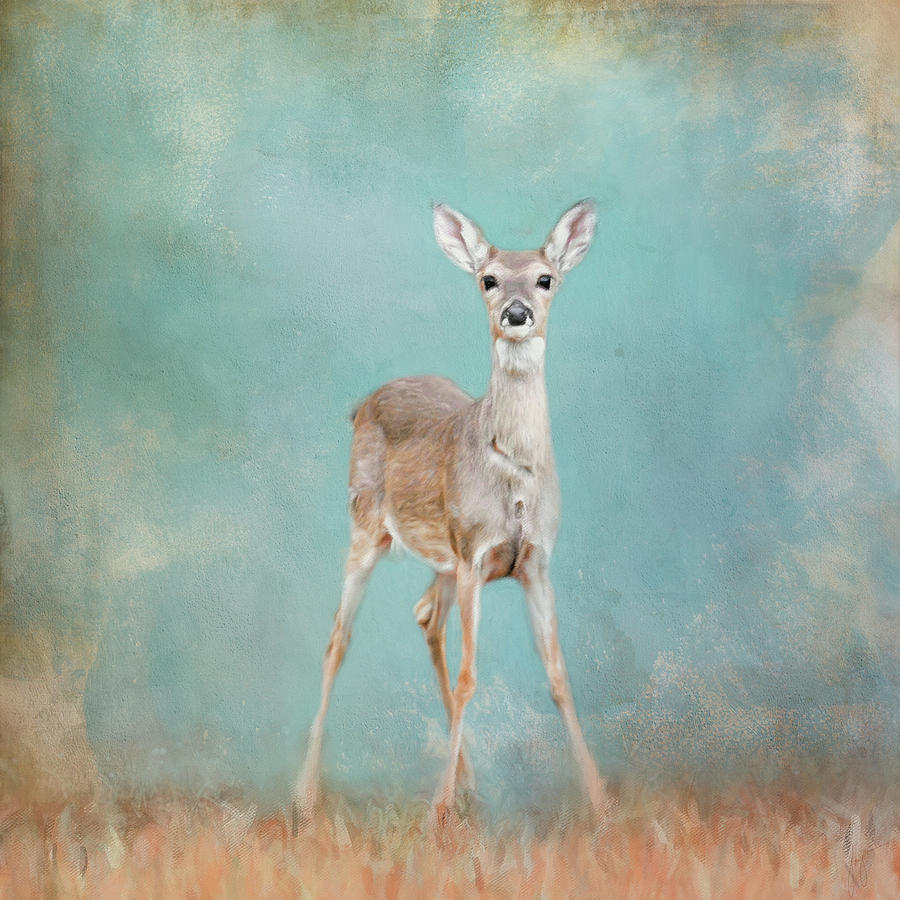 Deer Painting - Seize Today by Jai Johnson