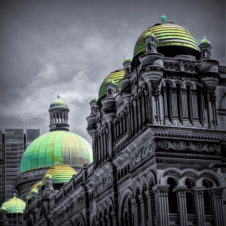 Selective Colour 19th century Queen Victoria Building Sydney Photograph by Joan Stratton