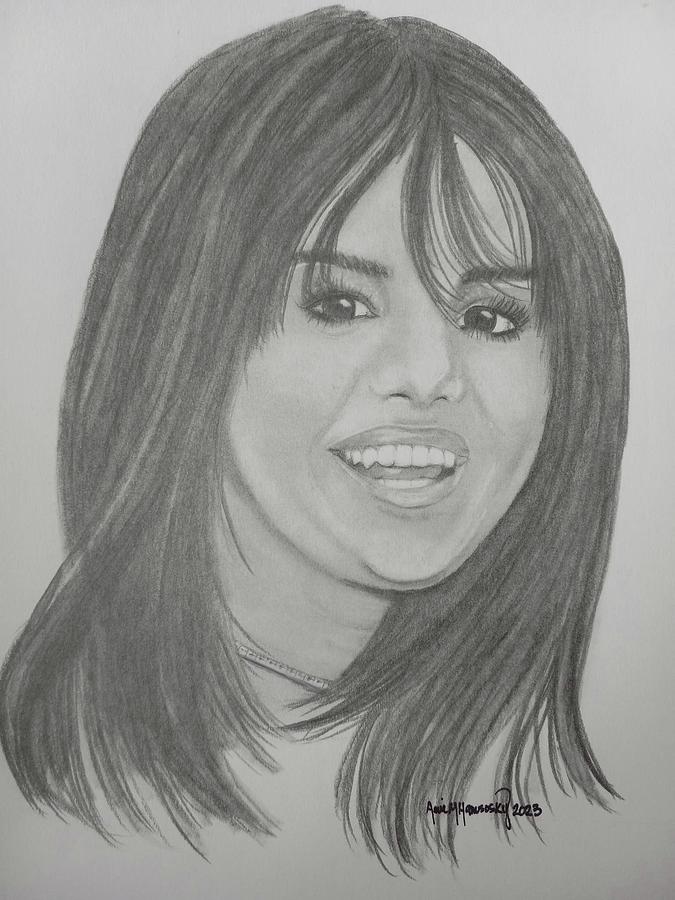 Selena Gomez Drawing by Amie M Hanusosky - Fine Art America