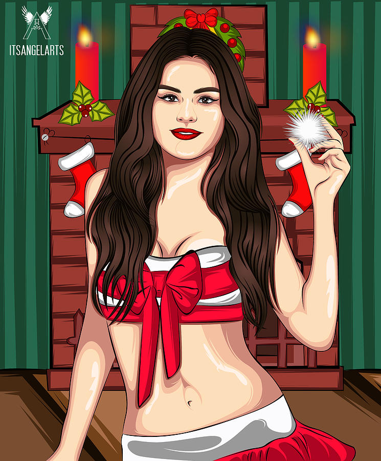 Hollywood Digital Art - Selena Gomez Art by Angel Arts Hollywood Digital Art - Selena Gomez Art by Angel Arts