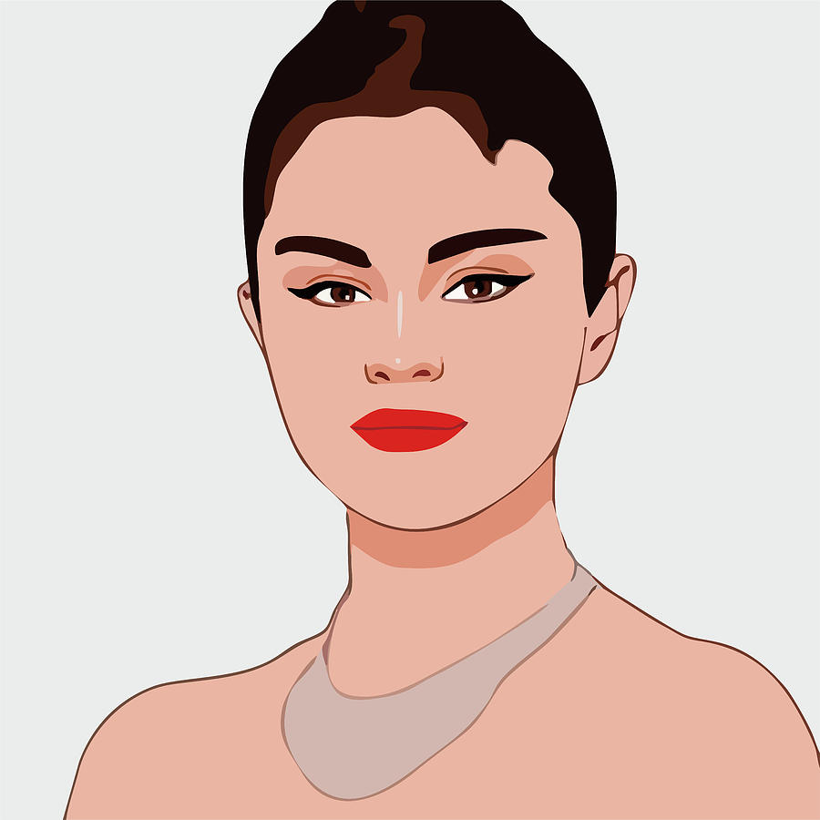 Selena Gomez Cartoon Portrait 2 Digital Art by Ahmad Nusyirwan - Pixels