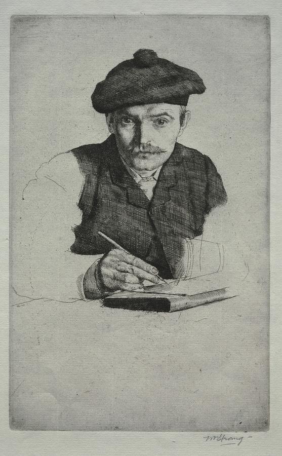 Self Portrait 1885 William Strang Painting By MotionAge Designs - Fine ...