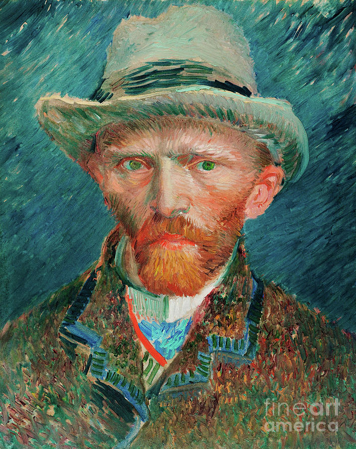 Self-Portrait, 1887, Vincent Van Gogh Painting by Kithara Studio