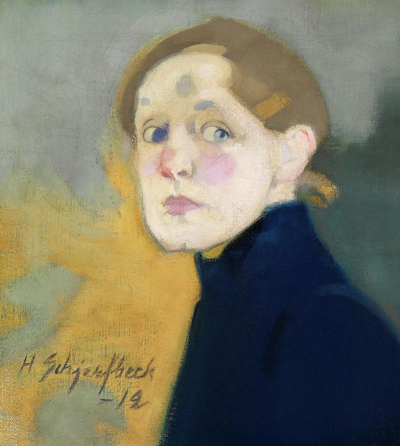 Helene Schjerfbeck Painting - Self-Portrait, 1912 by Helene Schjerfbeck