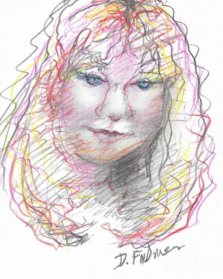 Self Portrait 2020 Drawing by Denise F Fulmer