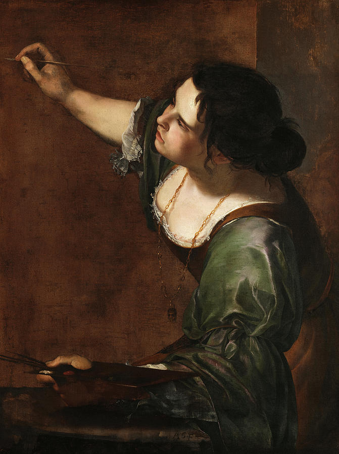 Self-Portrait as the Allegory of Painting, 1638 Painting by Artemisia ...