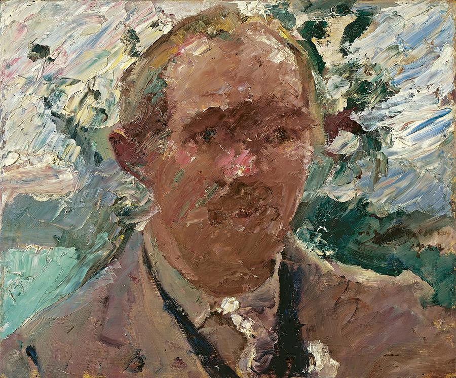 Self-portrait at Walchensee Painting by Lovis Corinth - Fine Art America