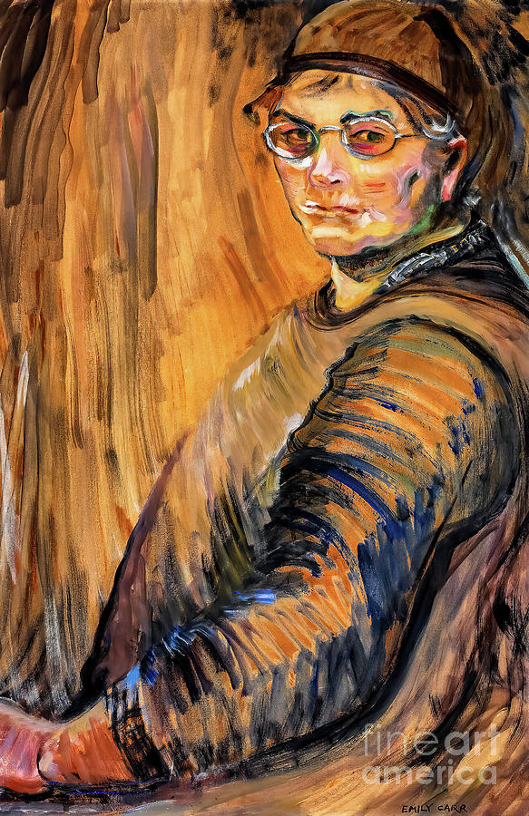Self Portrait By Emily Carr 1939 Painting