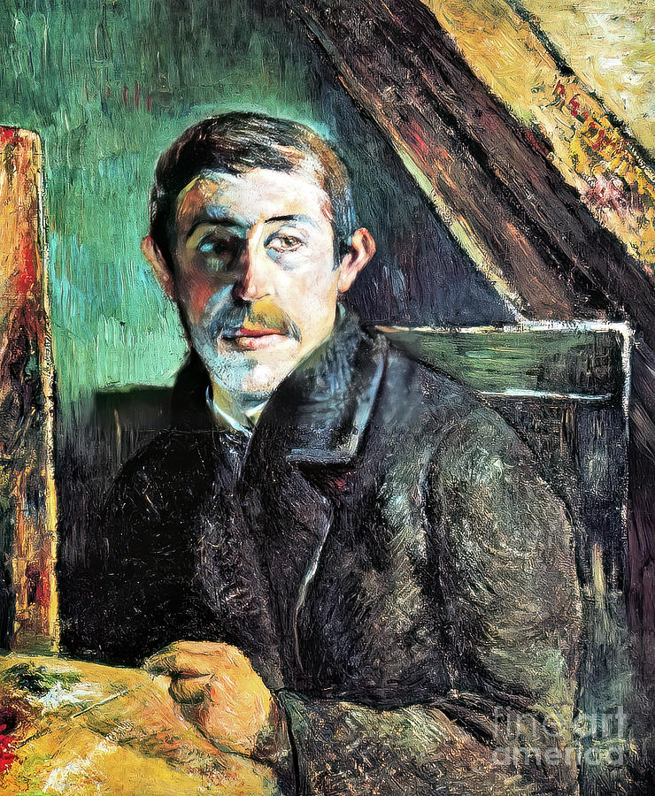 Self Portrait by Paul Gauguin 1885 Painting by Paul Gauguin - Fine Art ...