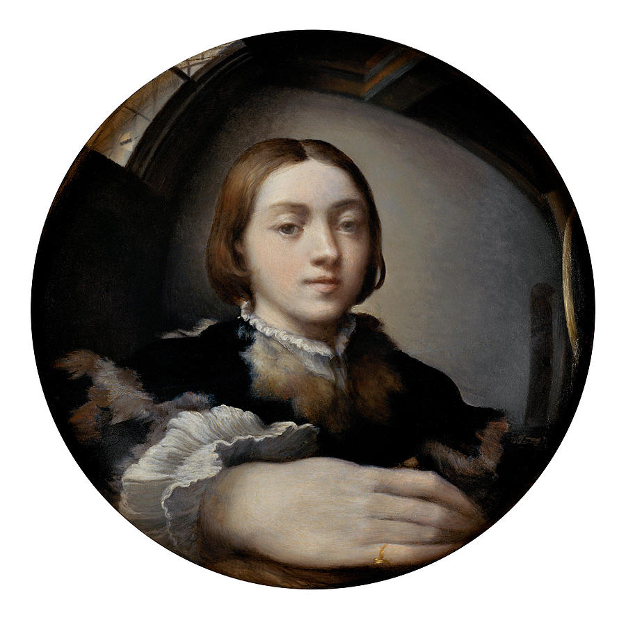 Parmigianino Painting - Self Portrait in a Convex Mirror  by Parmigianino