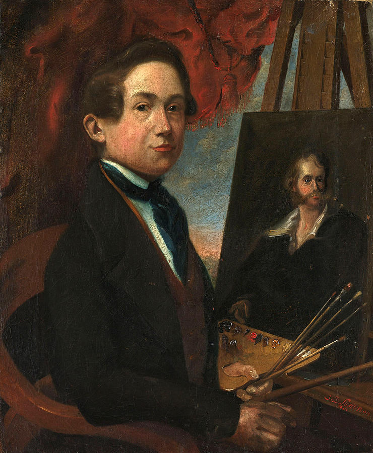 Self-Portrait Painting by Johannes Daniel Susan