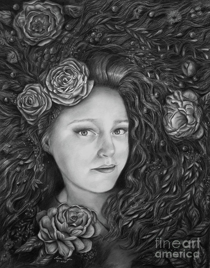 Self Portrait Digital Art by Lena Auxier