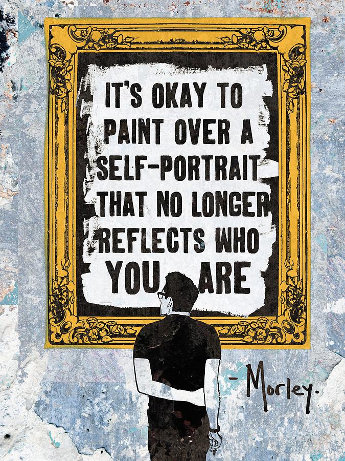 Self Portrait Painting by Morley Self Portrait Painting by Morley