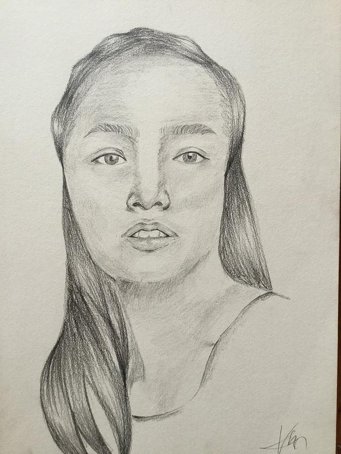 Self portrait Drawing by Venieze Mapanao - Fine Art America