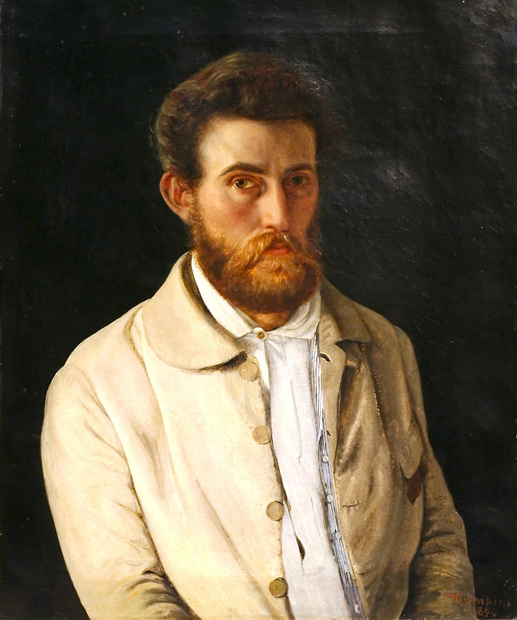 Self-portrait Painting by Vilhelm Kyhn