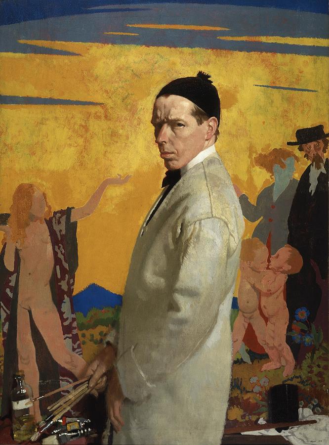 William Orpen Painting - Self-Portrait  #3 by William Orpen