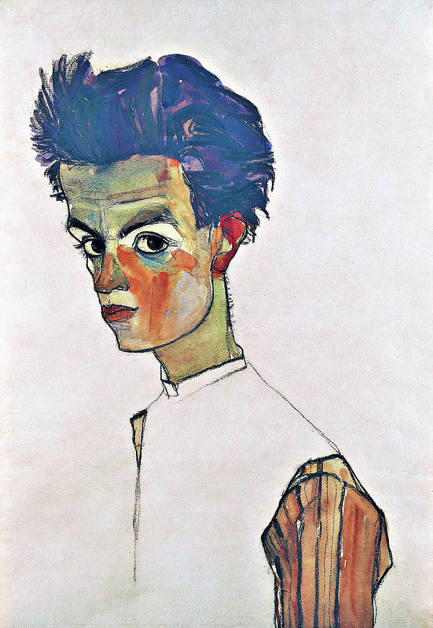 Self-Portrait with Striped Shirt - Digital Remastered