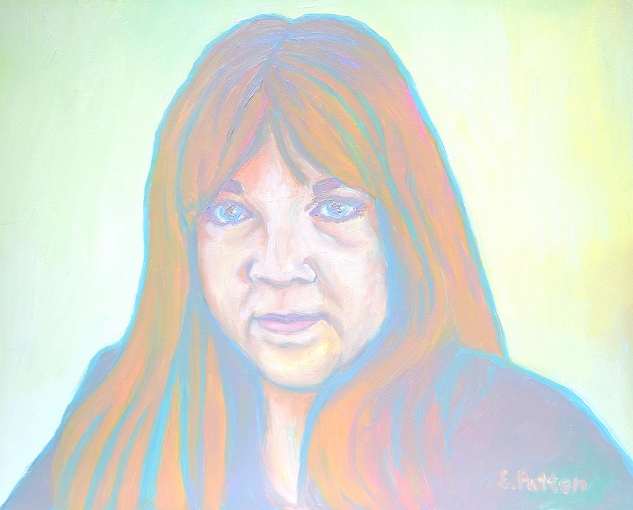 Selfie In Radiants Painting by Eileen Patten Oliver