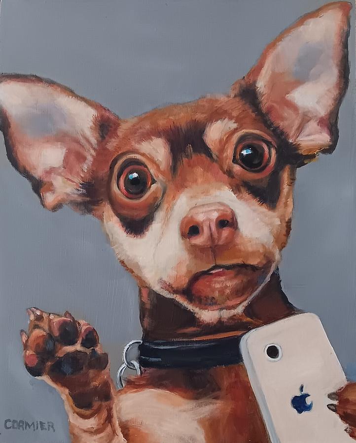 Selfie Painting by Jean Cormier