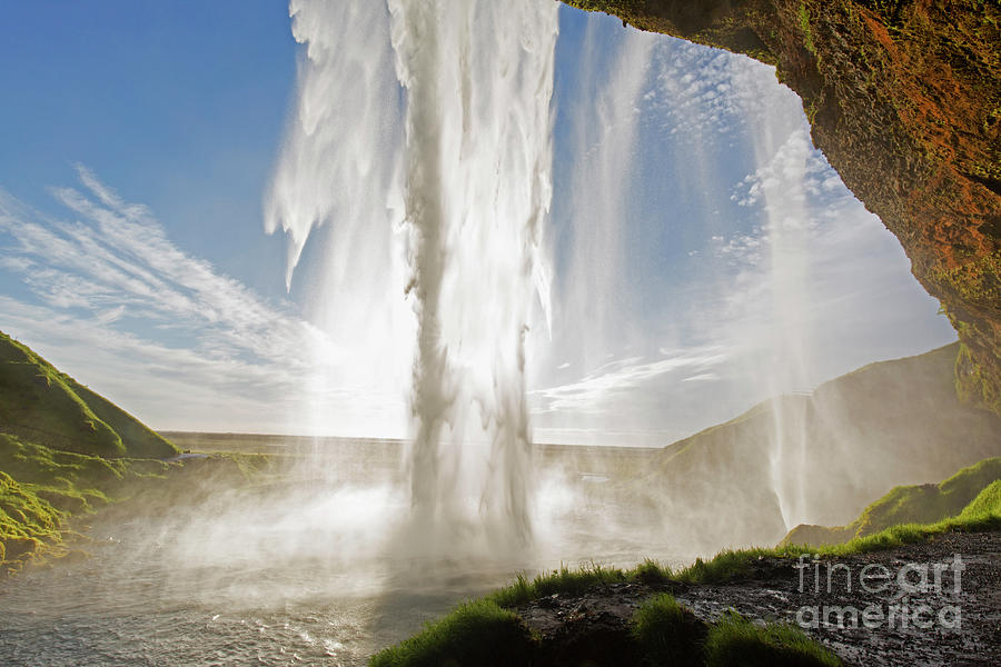 Waterfall Photograph - Seljalandsfoss Waterfall, Southern Iceland by Arterra Picture Library