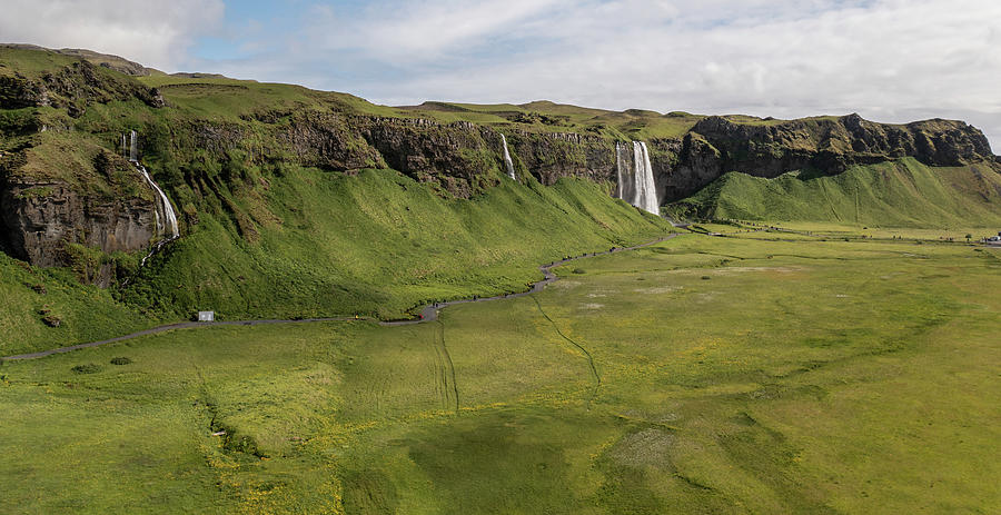 Seljalandsfoss Waterfalls In Iceland Photograph