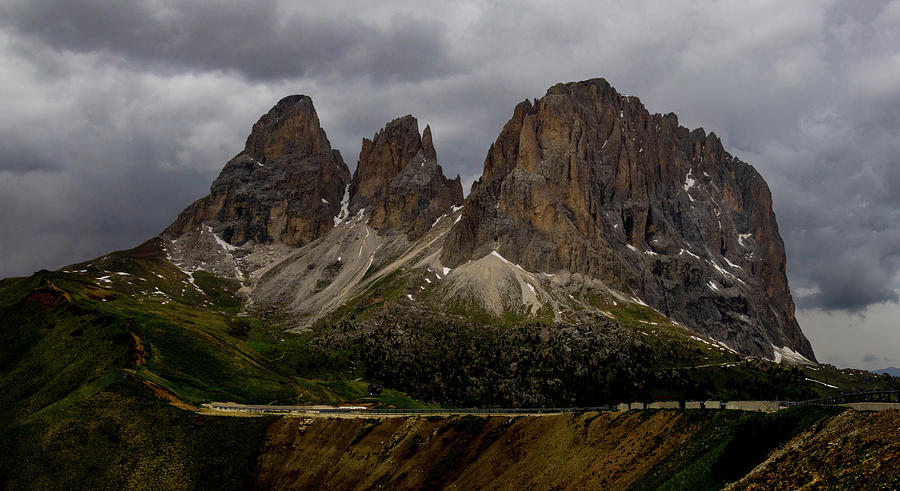 Sella Pass Storms Photograph by Norma Brandsberg