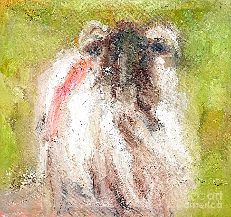 Semi abstract paintings of sheep  Painting by Mary Cahalan Lee - aka PIXI