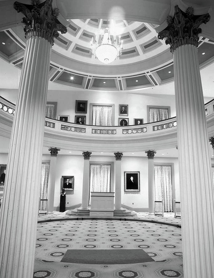 Senate Chamber of the Old Mississippi State Capitol Photograph by James C Richardson