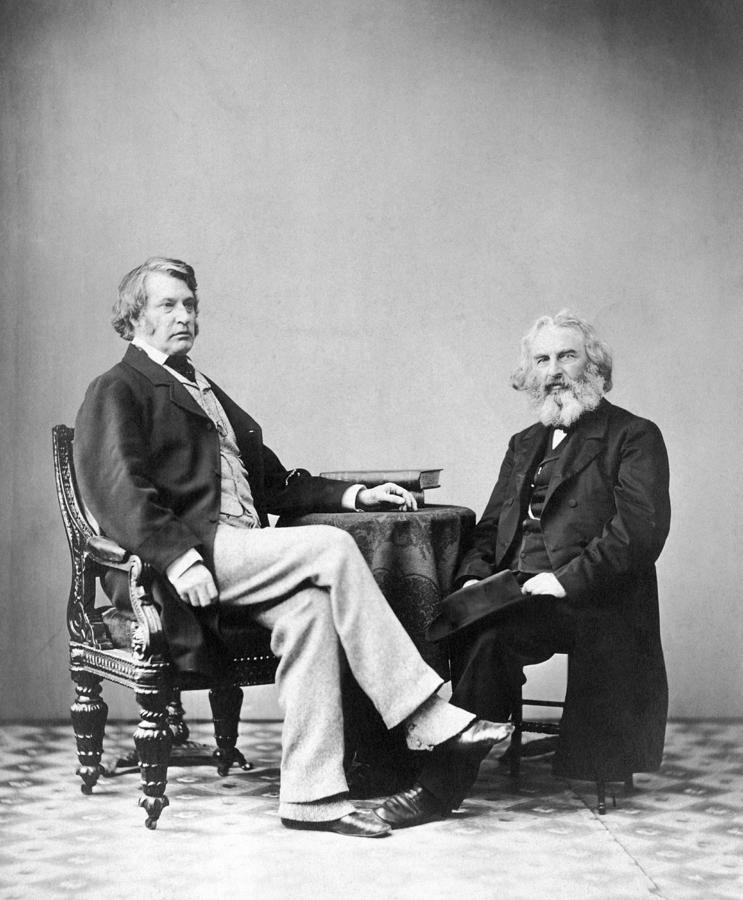 Senator Charles Sumner and Henry Wadsworth Longfellow - 1863 Photograph ...