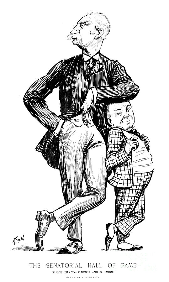 Senators Aldrich And Wetmore, 1909 Drawing by Edward Winsor Kemble