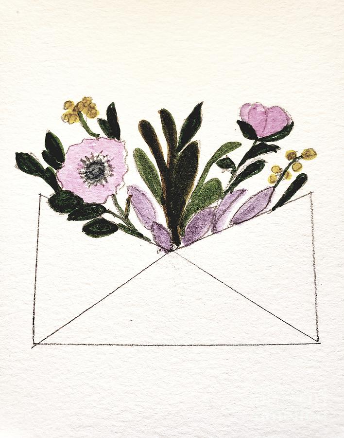 Sending Flowers by Mail Painting by Margaret Welsh Willowsilk