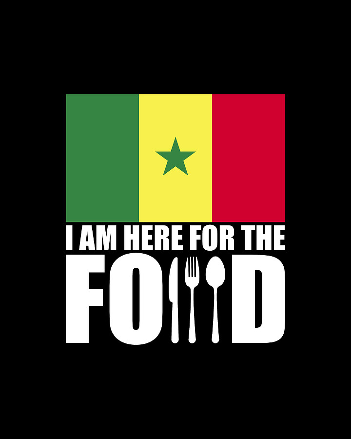 Senegal flag souvenir food travel Digital Art by Manuel Schmucker