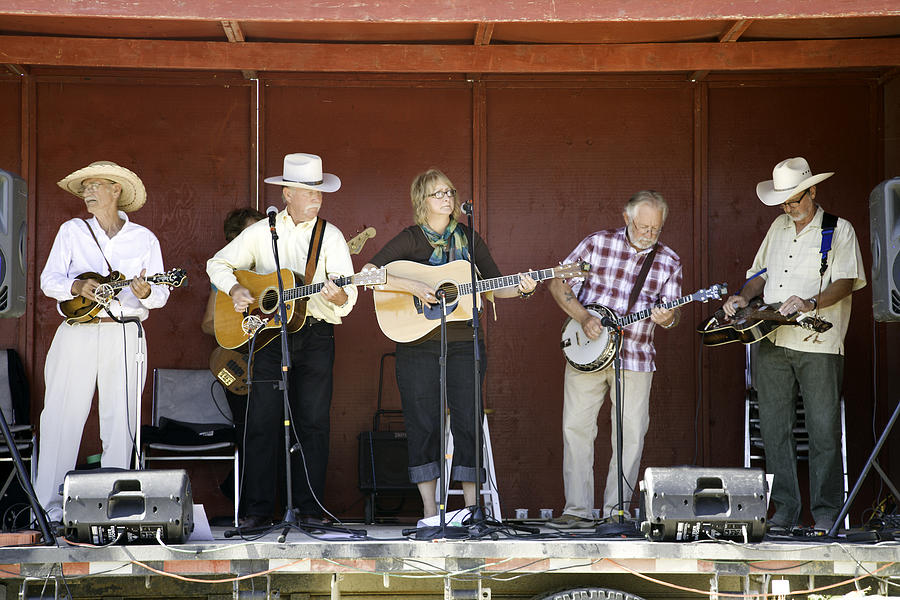 Senior Musicians Performing At The Fall Fair Photograph by Solidago