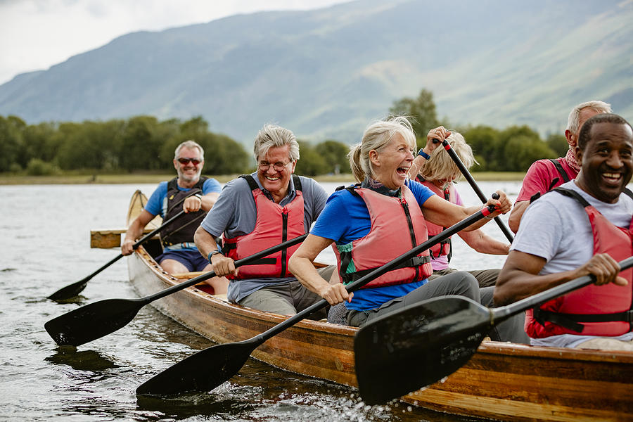 Seniors Enjoying And Having Fun In Rowing Boat Photograph by SolStock Seniors Enjoying And Having Fun In Rowing Boat Photograph by SolStock