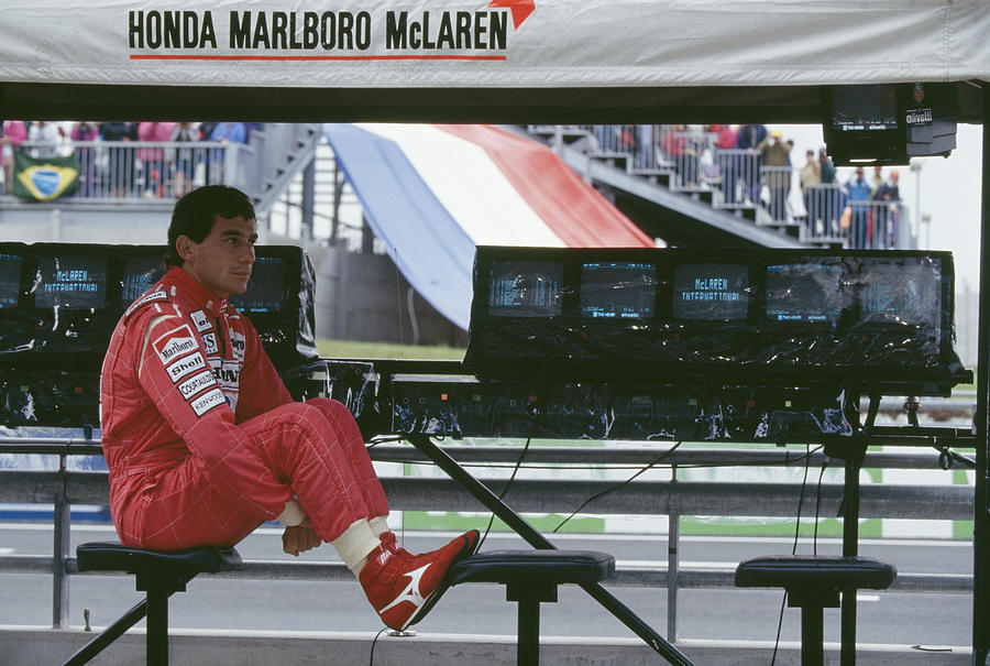 Senna At Magny Cours Photograph by Pascal Rondeau