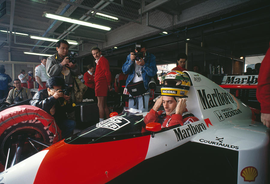 Senna In The Pit Photograph by Pascal Rondeau